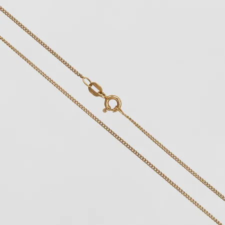 Kedja, Pansar, Balestra, längd: 47,5cm, bred: 1mm, 18K guld. Vikt: 2,3 g