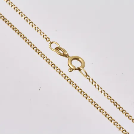 Kedja i 18K guld, 56,5cm, Pansar, bredd 1,5mm, vikt 4,8g.