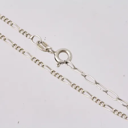 Armband i silver, 17-20,5cm, Figaro, bredd 1,8mm, 925/1000, vikt 1,5g.