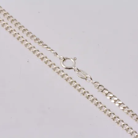 Kedja i silver, 50cm, Pansar, bredd 2,8mm, 925/1000, vikt 10g.