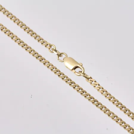Kedja i 18K guld, 46cm, Pansar, bredd 2,3mm, vikt 8,18g.