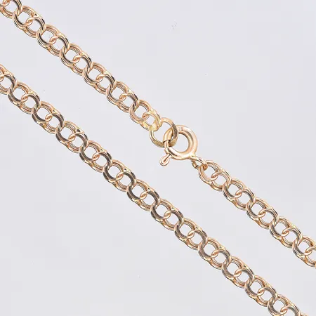 Collier Bismarck, längd 46,4 cm, bredd 3 mm, 18K. Vikt: 8,3 g