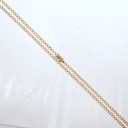 Kedja Pansar, längd 56cm, bredd 3,3mm, 18k Vikt: 17 g