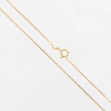 Kedja pansar, 40cm, bredd 1mm, 18K Vikt: 1,6 g