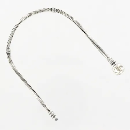Armband Pandora, 20cm, bredd ca 3-4,2mm, silver 925/1000 Vikt: 14,5 g