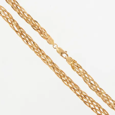 Collier, 42cm, bredd 6mm, 10K Vikt: 8,4 g