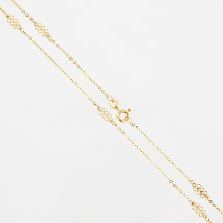 Collier, 62cm, bredd 1-3,5mm, 18K Vikt: 3,5 g