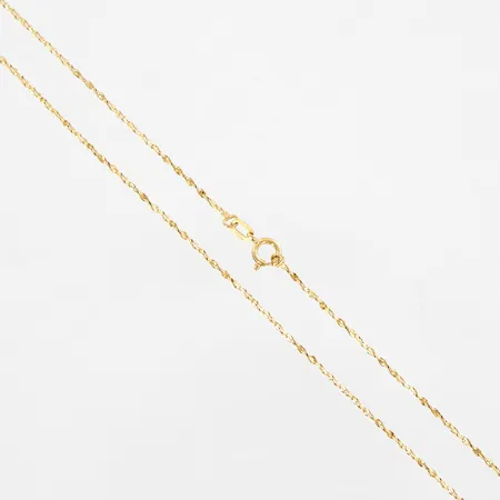 Kedja, 46cm, bredd 1mm, 14K Vikt: 1,2 g