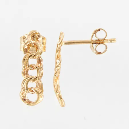 Ett par örhängen Bismarck, ca 14mm, 18K Vikt: 1 g