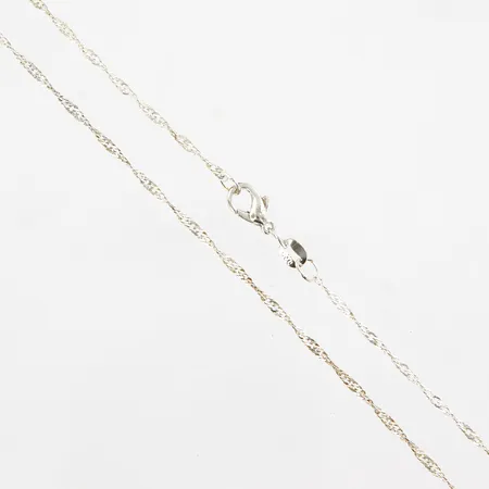 Kedja Singapore, ca 51cm, bredd ca 1,5mm, 925/1000 Silver Vikt: 2,1 g