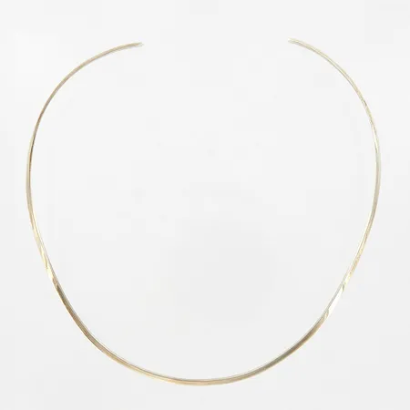 Collier Stelt, Design: Pär Norling, ca 39cm, bredd: 2,7mm, originaletuisilver 925/1000 Vikt: 13,9 g