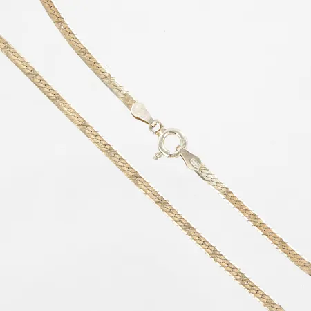 Collier, 42cm, bredd 2mm, silver 925/1000 Vikt: 4,4 g