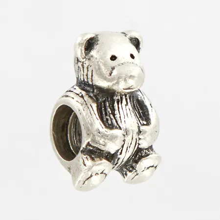 Berlock Pandora, Teddybjörn, ca 8x12mm, silver 925/1000 Vikt: 3,1 g