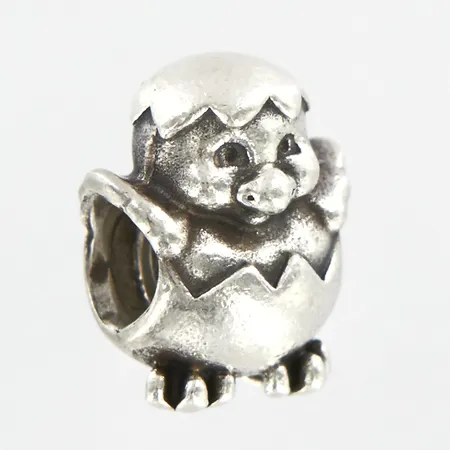 Berlock Pandora, Påskkyckling, ca 12x9mm, silver 925/1000 Vikt: 4,3 g