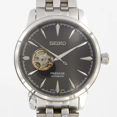 Herrur, Seiko Presage,  Ø41mm, automatisk, stål, ref: 4r35-01to, serienr: 1813950, tre extra länkbitar, box