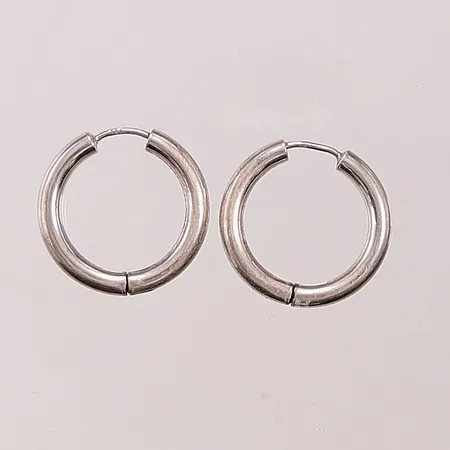 Silverörhängen, ett par, Ø20mm, 925/1000 Vikt: 2 g
