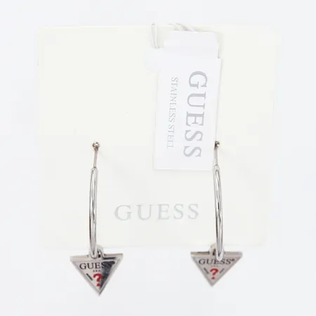 Ett par örhängen GUESS, Ø29mm, rostfritt stål, tagg, dustbag