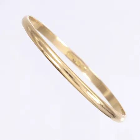 Armring, 62x60mm, bredd 4mm, något bucklig, 18K Vikt: 16,3 g