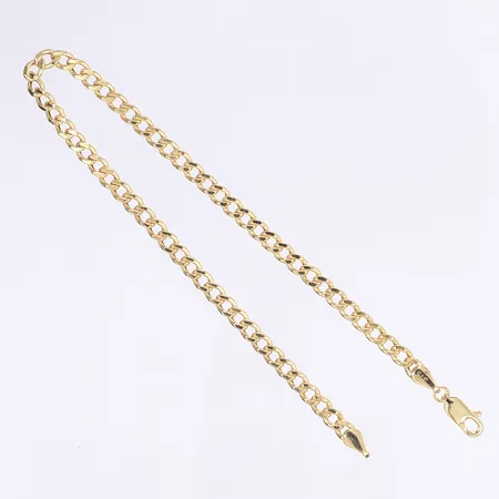 Armband, pansarlänk, längd 21cm, bredd 3mm, 9K Vikt: 2,5 g