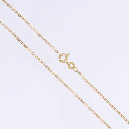 Halskedja, ankarlänk, längd 56cm, bredd 1mm, 18K Vikt: 2,8 g