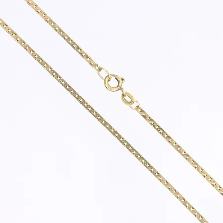 Halskedja, längd 55cm, bredd 2mm, 18K  Vikt: 8,5 g