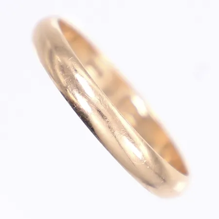 Ring, slät, stl 20, bredd 3mm, 14K Vikt: 2,6 g