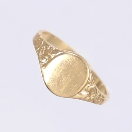 Klackring, stl 15¾, bredd 2-8mm, slitage, 18K Vikt: 2 g