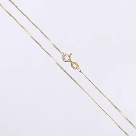 Halskedja pansar, 43,5cm, bredd 1mm, 18K Vikt: 1,3 g