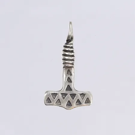 Hänge hammare, 33x18mm, silver 925/1000 Vikt: 3,8 g