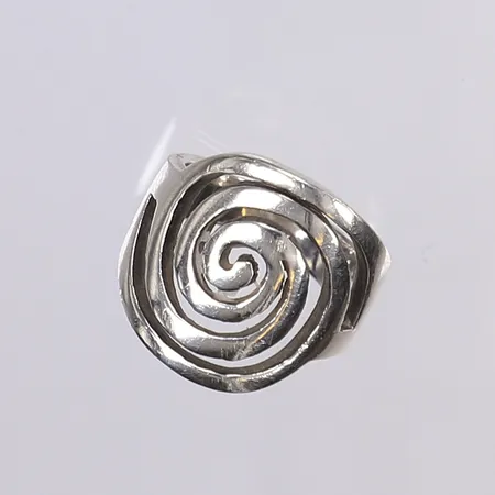 Ring, spiral, stl 17½, bredd 4-19mm, silver 925/1000 Vikt: 8,8 g