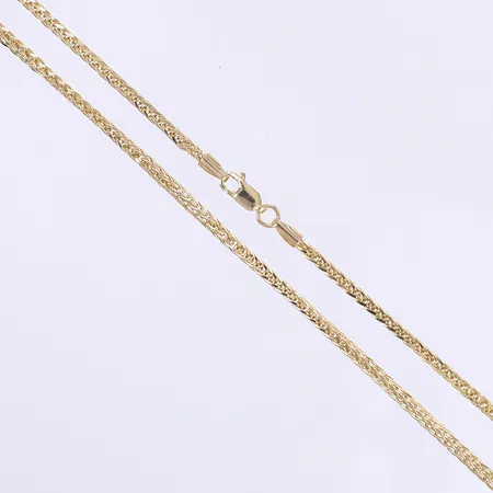 Halskedja, 50cm, bredd 2mm, 14K Vikt: 5,8 g