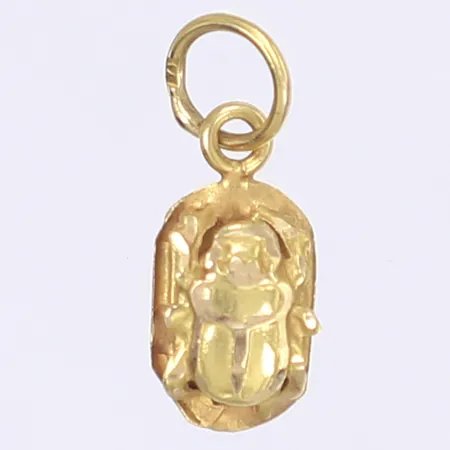 Hänge skarabé, 18x6mm, 14K Vikt: 0,6 g