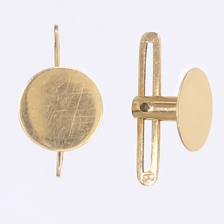 Ett par skjortknappar, Ø9mm, 18K Vikt: 1,9 g