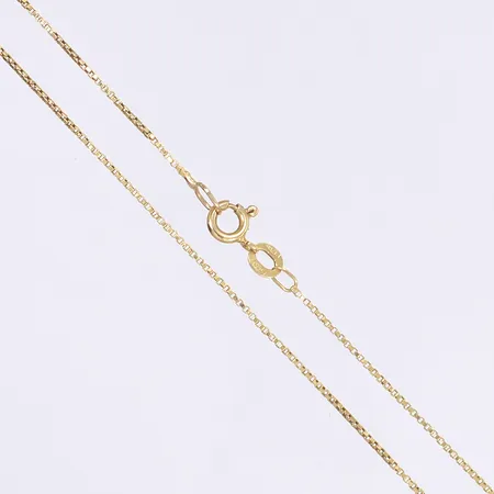 Halskedja Venezia, 55,5cm, bredd 1mm, buckligt, 18K Vikt: 2,9 g