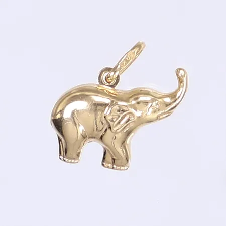 Hänge elefant, 17x15mm, 18K Vikt: 1,1 g