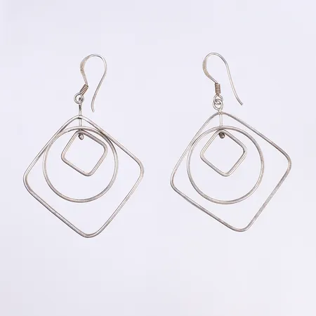 Ett par örhängen, 53x33mm, silver 925/1000 Vikt: 6,3 g