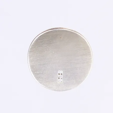 Hänge med vita stenar, Ø24mm, silver 925/1000 Vikt: 6,1 g