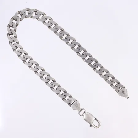 Armband pansar, 21,5cm, bredd 7mm, silver 925/1000 Vikt: 19,6 g