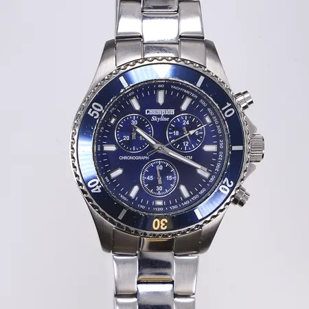 Herrrur Champion Skyline, Ø44mm, quartz, kronograf, går ej i behov av batteribyte, bruksslitage