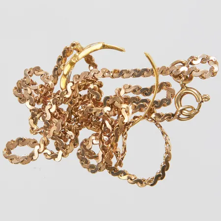 Diverse guld, defekt, stenar, 18K Vikt: 6,2 g