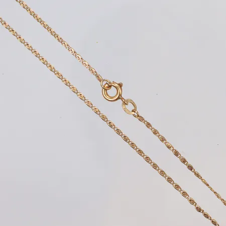 Halskedja irrgång, 66,5cm, bredd 1,5mm, 18K Vikt: 4,9 g