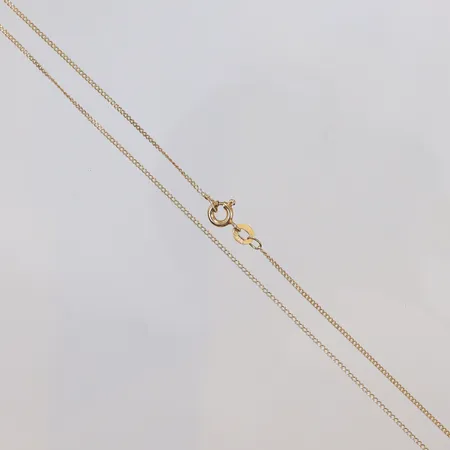 Kedja Pansar 49cm bredd 1mm 18K Vikt: 1,8 g