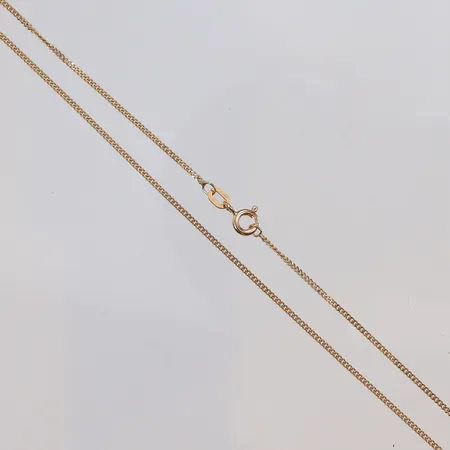 Kedja Pansar 45cm bredd 1mm GHA 18K Vikt: 2,7 g