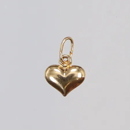 Hänge hjärta 7x11mm inklusive hängöglan, 18K Vikt: 0,2 g