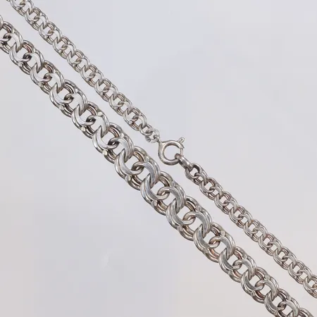Collier doserad Bismarck 45cm bredd 3-8mm, silver 835/1000 Vikt: 15,5 g