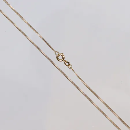 Kedja Pansar 43cm bredd 1mm 18K Vikt: 2,1 g