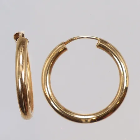 Ett par Örhängen Ø12mm, bredd 2mm, 18K Vikt: 1,1 g