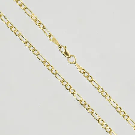Kedja Figaro, längd 45 cm, bredd 2 mm, 18K. Vikt: 2,9 g