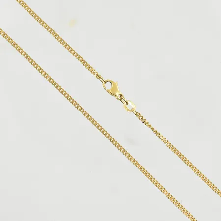 Kedja Pansar, längd 42½ cm, bredd 2 mm, 18K. Vikt: 4,9 g