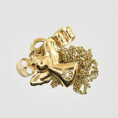 Diverse defekt guld, 18K. Vikt: 1,3 g